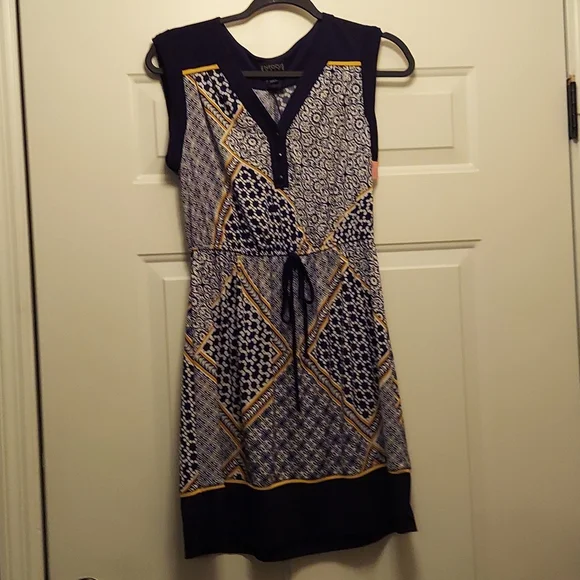 enfocus women's dresses Studio Floral Hi/Lo Lined Yellow/Blue Dress Size 6 MIDI Fairy Enfocus Studio Women's Black Rosette